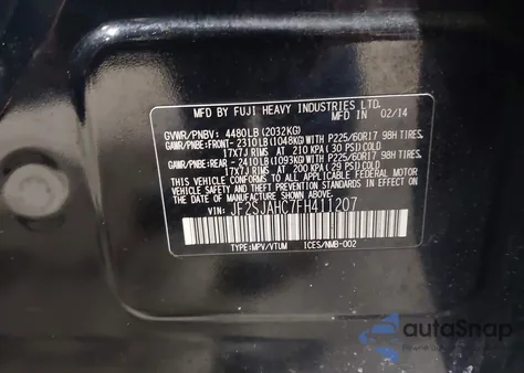 2015 Subaru Forester 2.5I Limited из США, поврежденный, VIN JF2SJAHC7FH411207